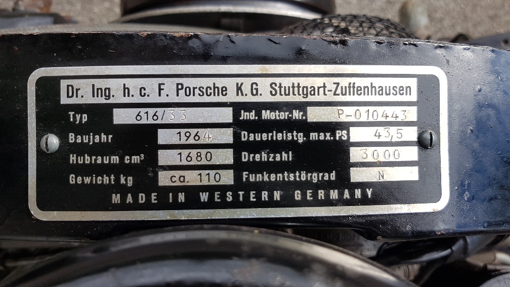 1964, Porsche Industrie Motot 616/33